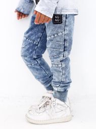 Tepláky Jeans Joggery NUNU modré